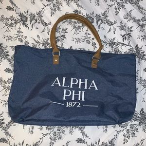 Alpha Phi Oversized Tote Bag